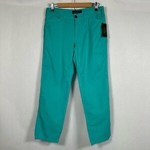 Lauren Ralph Lauren Western Turquoise Chino Pants Women’s Petite